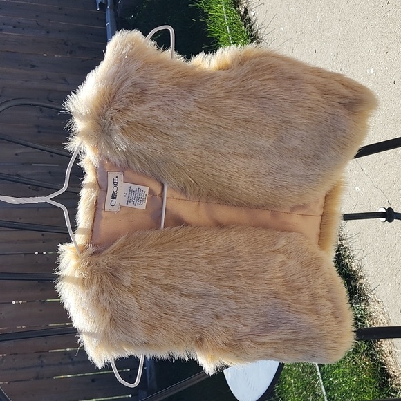 Cherokee faux fur vest sz 6x - Picture 7 of 9
